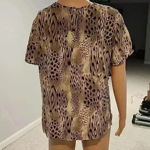 Vintage silk leopard blouse - Picture 3 of 7